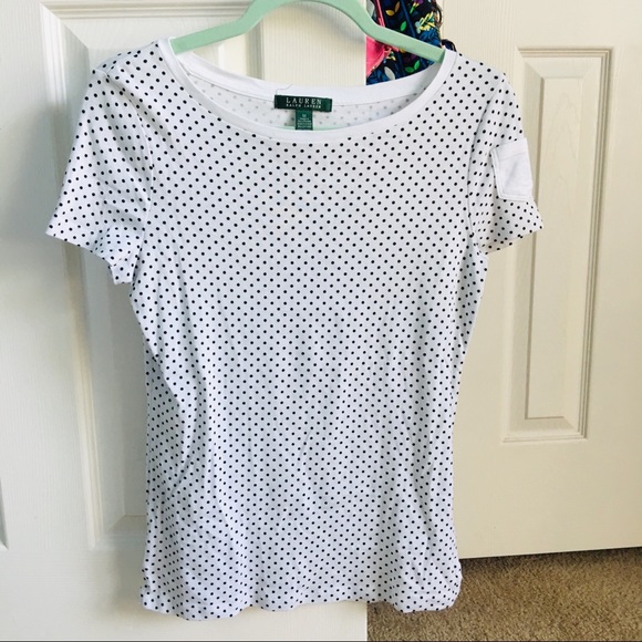 Lauren Ralph Lauren Tops - Ralph Lauren short sleeve polka dot top M